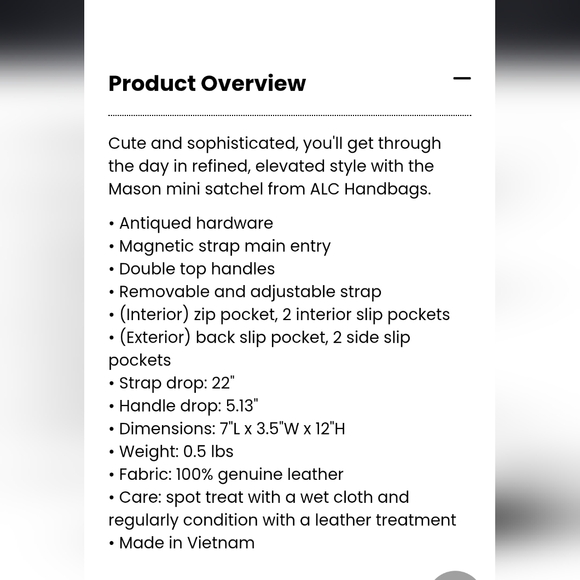 Burgundy brown leather handbag American Leather co - Picture 7 of 7